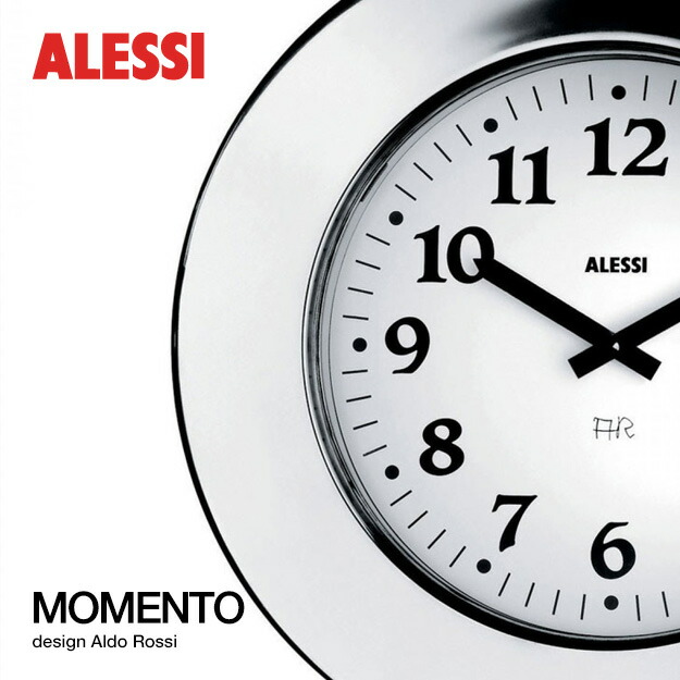 8832円 注目の MOMENTO モメント ウォールクロック 掛け時計 ② 直径40㎝ ALDO ROSSI アルド ロッシ インテリア 送料無料