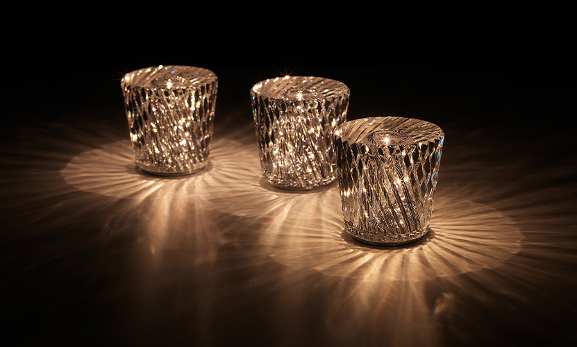 Ambientec アンビエンテック Xtal クリスタル コードレス LED テーブルランプ Ambientec アンビエンテック Xtal クリスタル コードレス LED テーブルランプ