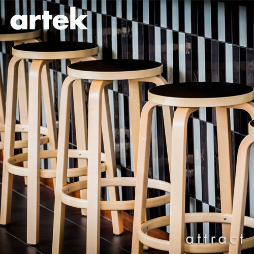 Artek アルテック 64 HIGH STOOL 64 ハイスツール 高さ:2タイプ(65cm