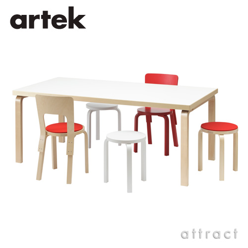 Artek アルテック CHAIR 69 チェア 69 バーチ材 座面 （ホワイトラミネート） 脚部 （クリアラッカー仕上げ） デザイン：アルヴァ・アアルト