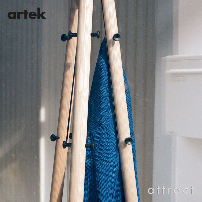 Artek アルテック Kiila Coat Stand キーラ コートスタンド コートハンガー アッシュ材 カラー：3色 デザイン：ダニエル・リーバッケン