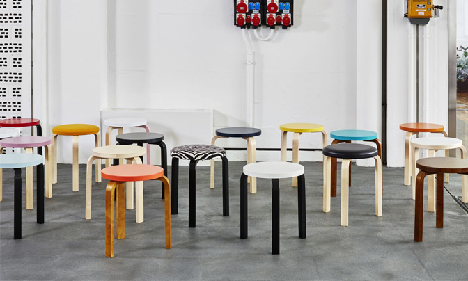 Artek アルテック STOOL E60 スツール E60 4本脚 バーチ材 座面