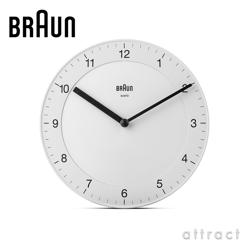 BRAUN ブラウン Wall Clock ウォールクロック BC06 カラー：2色 デザイン：デートリッヒ・ルブス