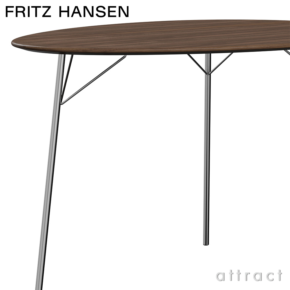 FRITZ HANSEN フリッツ・ハンセン EGG TABLE エッグテーブル FH3603 ダイニングテーブル ナチュラルウッド カラー： ウォルナット デザイン：アルネ・ヤコブセン attract official site