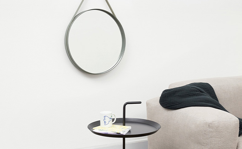 HAY ヘイ Strap Mirror No.2 ストラップミラー 50cm ウォールミラー 鏡 壁掛け鏡 丸型 ラウンドミラー カラー:4色 デザイン:HAY HAY ヘイ Strap Mirror No.2 ストラップミラー 50cm ウォールミラー 鏡 壁掛け鏡 丸型 ラウンドミラー カラー:4色 デザイン:HAY
