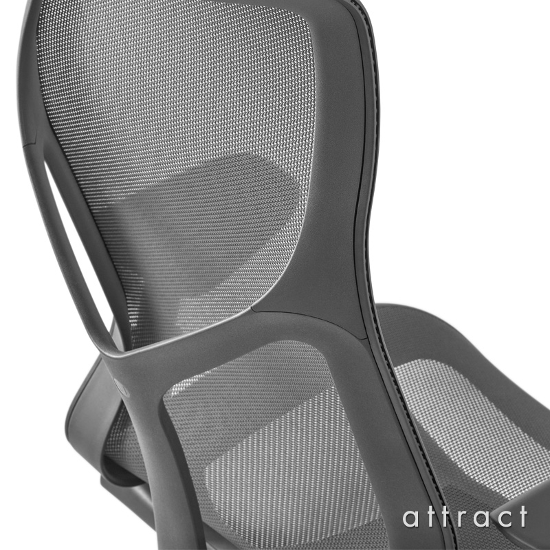 Herman Miller ハーマンミラー Cosm Chair コズムチェア ハイバック アジアチルト ナイトフォール リーフアーム 自動