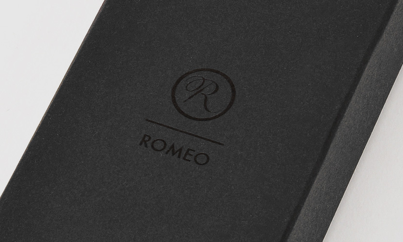 ITO-YA 銀座・伊東屋 イトーヤ ROMEO ロメオ RLC-25BK Embossed