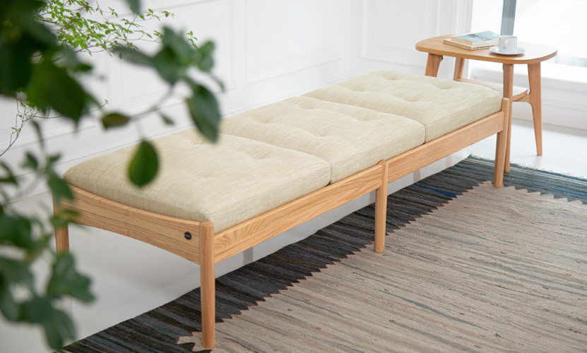 maruni マルニ家具◾️木製フレーム 座面カバーリング式 長椅子/ ベンチその他の家具出品中am