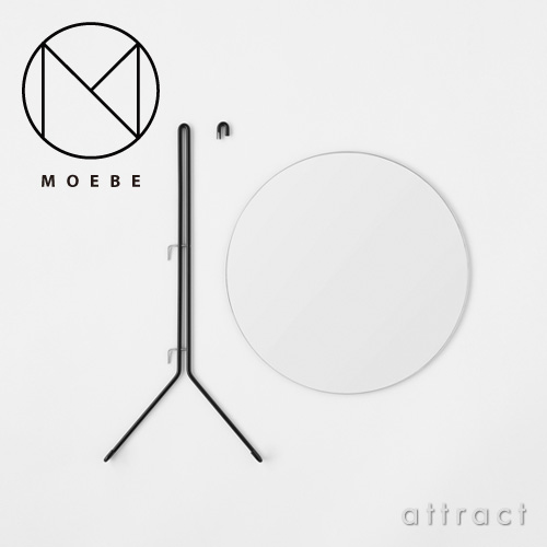 MOEBE ムーベ WALL MIRROR ウォールミラー 壁掛け鏡 Φ70cm カラー：3色 - attract official site