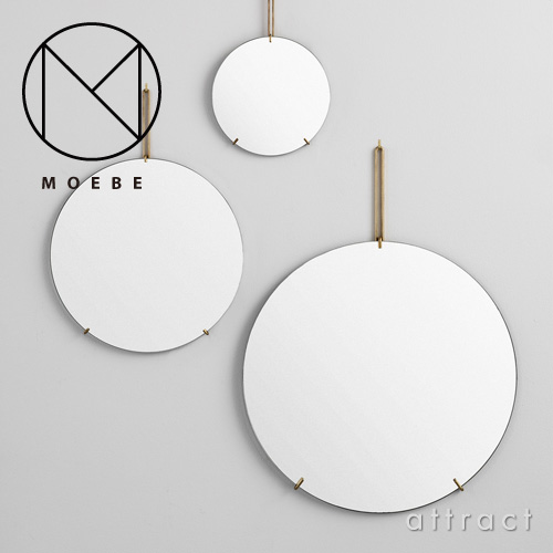 MOEBE ムーベ WALL MIRROR ウォールミラー 壁掛け鏡 Φ70cm カラー：3色 - attract official site