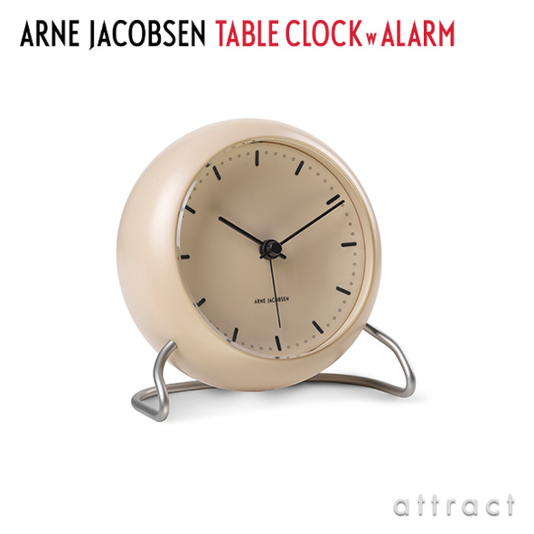 Arne Jacobsen アルネ・ヤコブセン TABLE CLOCK テーブルクロック CITY HALL シティーホール カラー：全3色