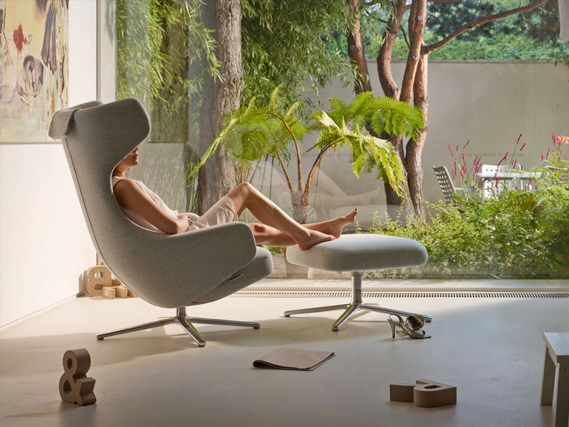 Vitra ヴィトラ Grand Repos & Ottoman グラン レポ & オットマン ラウンジチェア Vitra ヴィトラ Grand Repos & Ottoman グラン レポ & オットマン ラウンジチェア