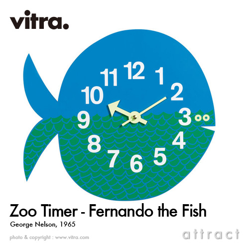 Vitra ヴィトラ Zoo Timers ズータイマーズ ウォールクロック カラー：3色 デザイン：ジョージ・ネルソン