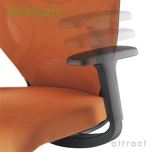 Wilkhahn ウィルクハーン IN. イン Swivel Chair スウィーベルチェア アームチェア 184/7 張地：ブラック ブラック塗装フレーム×ポリアミドベース