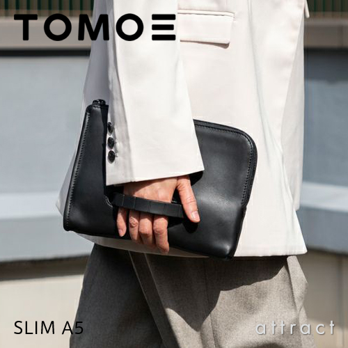 TOMOE トモエ SLIM A5 スリム A5 クラッチバッグ ポーチ A5サイズ ブラック