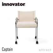 innovator イノベーター Captain キャプテン チェア 103 スチールフレーム キャスター付き ファブリックカラー：12色 フレームカラー：3色