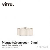 Vitra ヴィトラ Nuage Ceramic ヌアージュ セラミック スモールサイズ フラワーベース カラー：ホワイト デザイン：ロナン＆エルワン・ブルレック