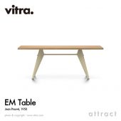 Vitra ヴィトラ EM Table イーエムテーブル サイズ：200cm 天板：ナチュラルオーク オイル仕上げ ベースカラー：2色 デザイン：ジャン・プルーヴェ