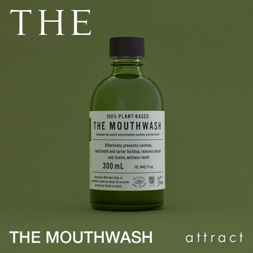 THE MOUTHWASH マウスウォッシュ 液体歯磨き オーガニックコスメ 100%植物由来  ボトル：300ml デザイン：鈴木啓太
