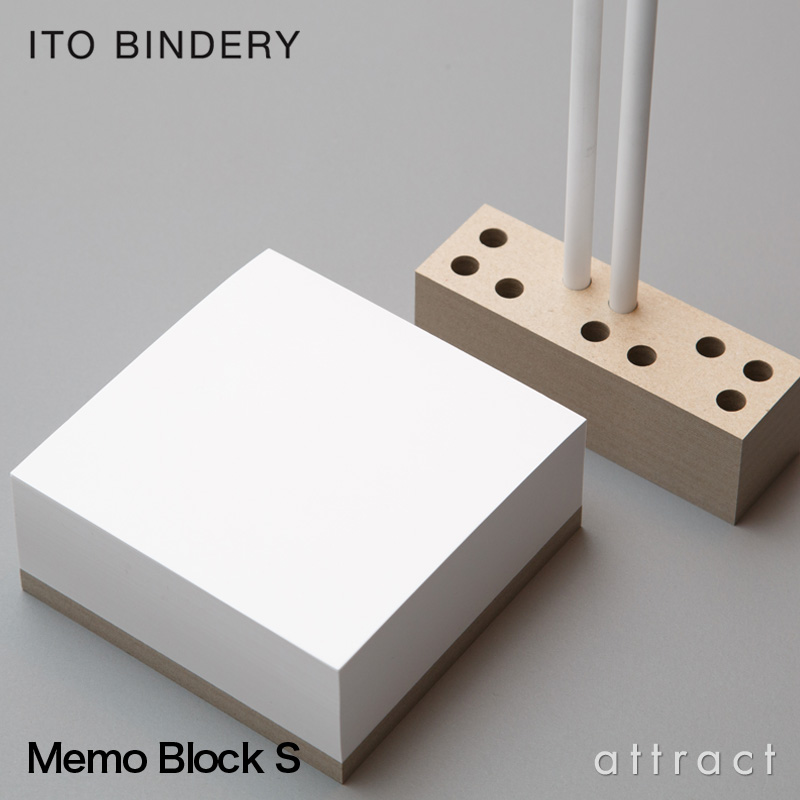 ITO BINDERY 伊藤バインダリー Memo Block 上質メモブロック Sサイズ 107x107mm 350枚 カラー：4色 M-107