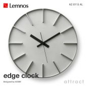 Lemnos レムノス edge clock エッジクロック AZ-0115 ウォールクロック Lサイズ Φ350mm カラー：3色 デザイン：AZUMI