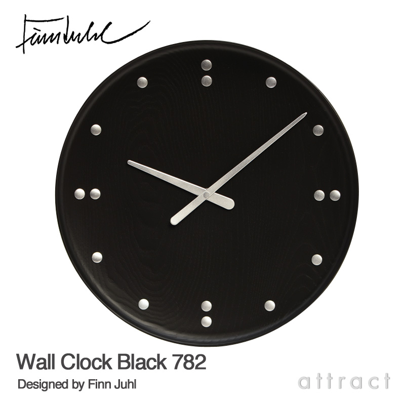 ARCHITECTMADE アーキテクトメイド Finn Juhl フィンユール FJ Clock Wall Clock ウォールクロック 掛時計 782 サイズ：Φ345mm カラー：ブラック デザイン：フィン・ユール
