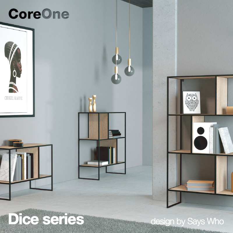 Core One コアワン DICE ダイス スチールキャビネット シェルフ 4サイズ デザイン：セイズ・フー