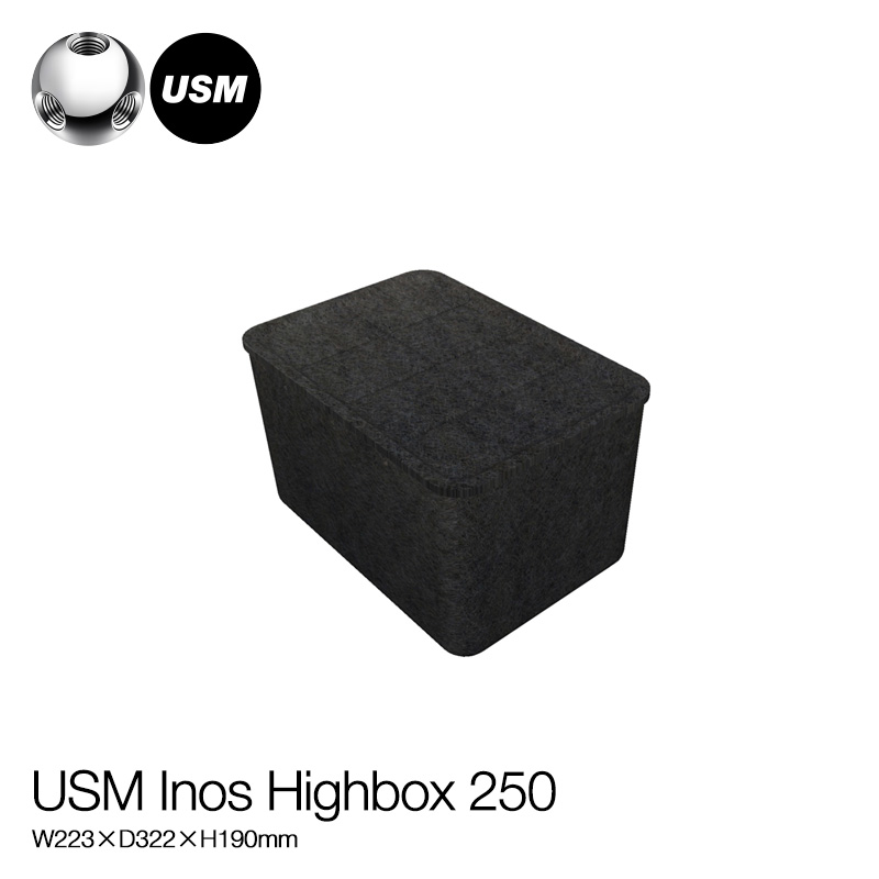 USM ユーエスエム USMイノス ボックス ハイボックス250 （トレイ付き） サイズ：W223×D322×H190mm