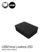 USM Modular Furniture USMモジュラーファニチャー USMイノス ボックス ローボックス250 （トレイ付き） サイズ：W223×D322×H95mm