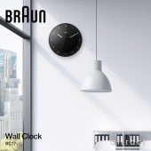 BRAUN ブラウン Wall Clock ウォールクロック BC17 カラー：2色 デザイン：デートリッヒ・ルブス