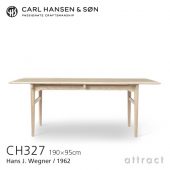 Carl Hansen & Son カールハンセン＆サン CH327 ダイニングテーブル W190cm オーク ホワイトオイルフィニッシュ デザイン：ハンス・J・ウェグナー