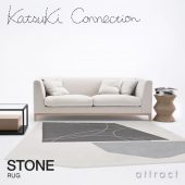 Katsuki Connection カツキ コネクション Rug ラグ COLLAGE コラージュコレクション STONE ストーン ウールラグ 非ミュージングウール デザイン：香月 裕子