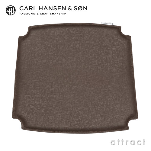 【当店在庫限り】 Carl Hansen & Son カールハンセン&サン CH24C Yチェア用 両面レザークッション Loke ロキ ピグメントレザー 生産終了カラー（ダークブラウン・ホワイト）