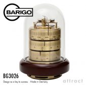 BARIGO バリゴ 温湿気圧計 BG3026 サイズ：Φ120mm ゴールド （ドーム型気象計・木製ベース）