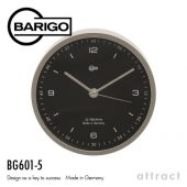 BARIGO バリゴ 時計 BG601-5 Φ104mm カラー：マットシルバー （壁掛け・卓上両用対応）