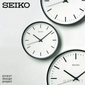 SEIKO STANDARD セイコー スタンダード パワーデザインプロジェクト アナログクロック 電波時計 カラー：ブラック・ホワイト デザイン：深澤 直人