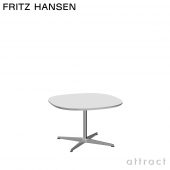 FRITZ HANSEN フリッツ・ハンセン SUPERCIRCULAR スーパー円テーブル A202 コーヒーテーブル 75×75cm ラミネート天板 カラー：6色 4スターベースカラー：5色 デザイン：ピート・ハイン、ブルーノ・マットソン、アルネ・ヤコブセン