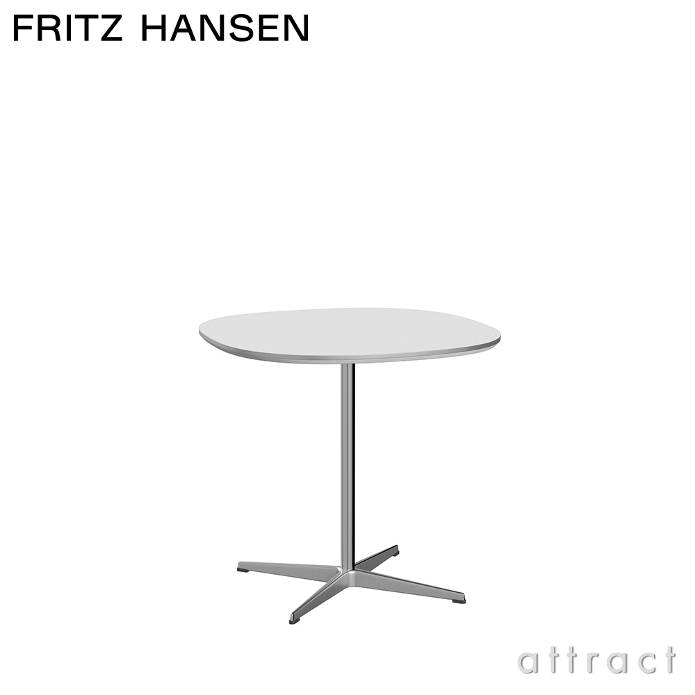 FRITZ HANSEN フリッツ・ハンセン SUPERCIRCULAR スーパー円テーブル A602 カフェテーブル 75×75cm ラミネート天板 カラー：6色 4スターベースカラー：5色 デザイン：ピート・ハイン、ブルーノ・マットソン、アルネ・ヤコブセン