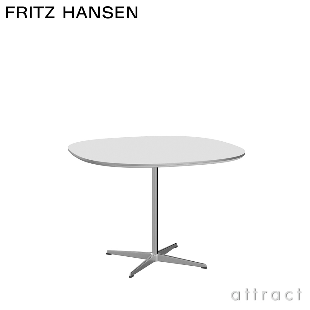 FRITZ HANSEN フリッツ・ハンセン SUPERCIRCULAR スーパー円テーブル A603 カフェテーブル 100×100cm ラミネート天板 カラー：6色 4スターベースカラー：5色 デザイン：ピート・ハイン、ブルーノ・マットソン、アルネ・ヤコブセン
