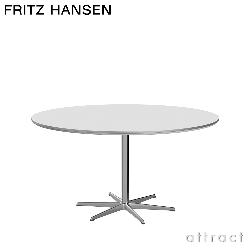 FRITZ HANSEN フリッツ・ハンセン CIRCULAR 円テーブル A826 ダイニングテーブル 145cm ラミネート天板 カラー：6色 6スターベースカラー：5色 デザイン：アルネ・ヤコブセン
