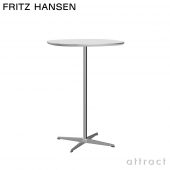 FRITZ HANSEN フリッツ・ハンセン SUPERCIRCULAR スーパー円テーブル A902 ハイテーブル 75×75cm ラミネート天板 カラー：6色 4スターベースカラー：5色 デザイン：ピート・ハイン、ブルーノ・マットソン、アルネ・ヤコブセン
