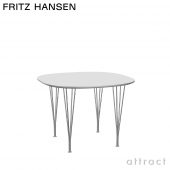 FRITZ HANSEN フリッツ・ハンセン SUPERCIRCULAR スーパー円テーブル B603 ダイニングテーブル 100×100cm ラミネート天板 カラー：6色 スパンレッグカラー：7色 デザイン：ピート・ハイン、ブルーノ・マットソン、アルネ・ヤコブセン