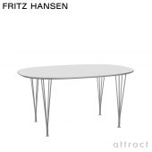 FRITZ HANSEN フリッツ・ハンセン SUPERELLIPSE スーパー楕円テーブル B612 ダイニングテーブル 100×150cm ラミネート天板 カラー：6色 スパンレッグカラー：7色 デザイン：ピート・ハイン、ブルーノ・マットソン