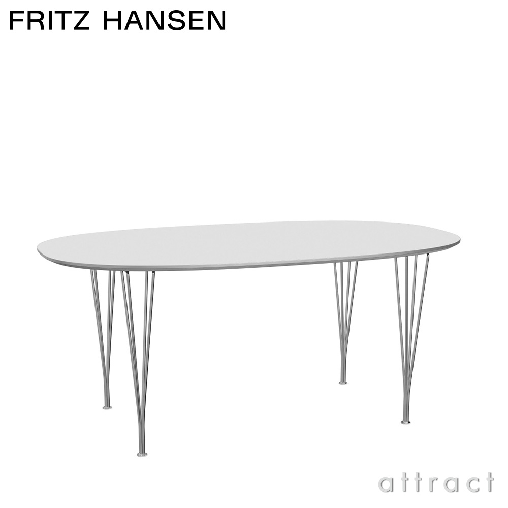 FRITZ HANSEN フリッツ・ハンセン SUPERELLIPSE スーパー楕円テーブル B616 ダイニングテーブル 100×170cm ラミネート天板 カラー：6色 スパンレッグカラー：7色 デザイン：ピート・ハイン、ブルーノ・マットソン