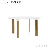 FRITZ HANSEN フリッツ・ハンセン ANALOG アナログテーブル JH43 ダイニングテーブル 105×130cm 無垢材ベース カラー：4色 デザイン：メッテ・シェルデ