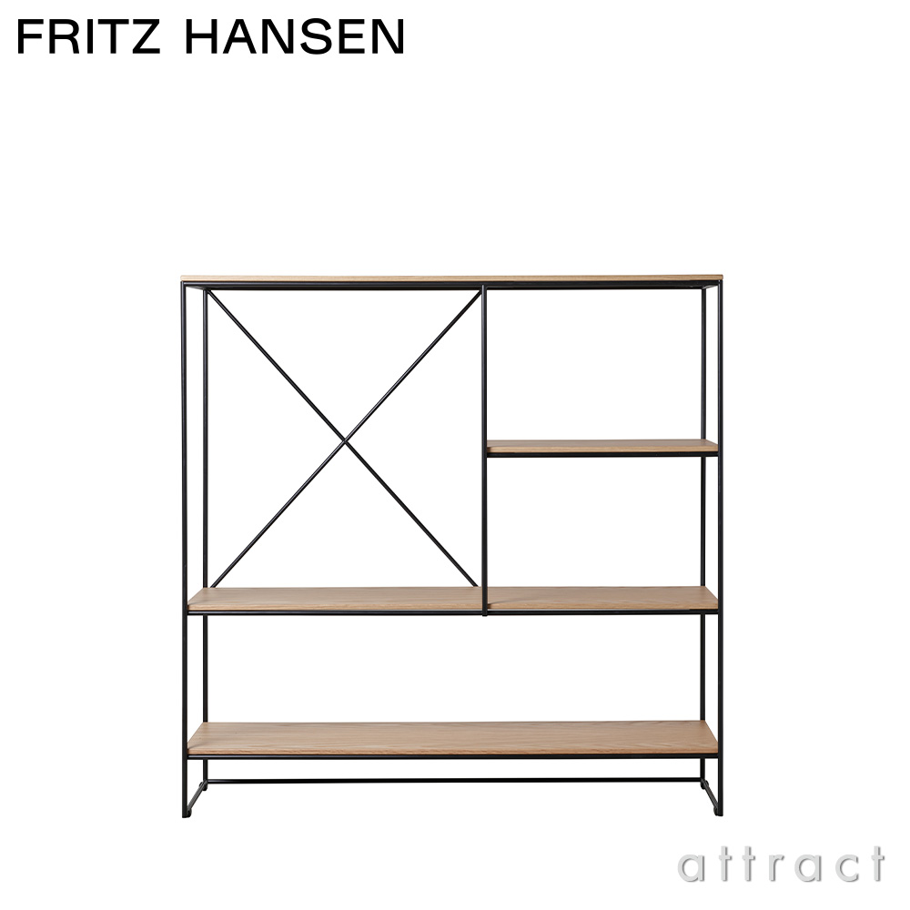 FRITZ HANSEN フリッツ・ハンセン PLANNER SHELVING プランナーシェルフ MC510 ミディアム 4段 ナチュラルウッド カラー：オーク デザイン：ポール・マッコブ