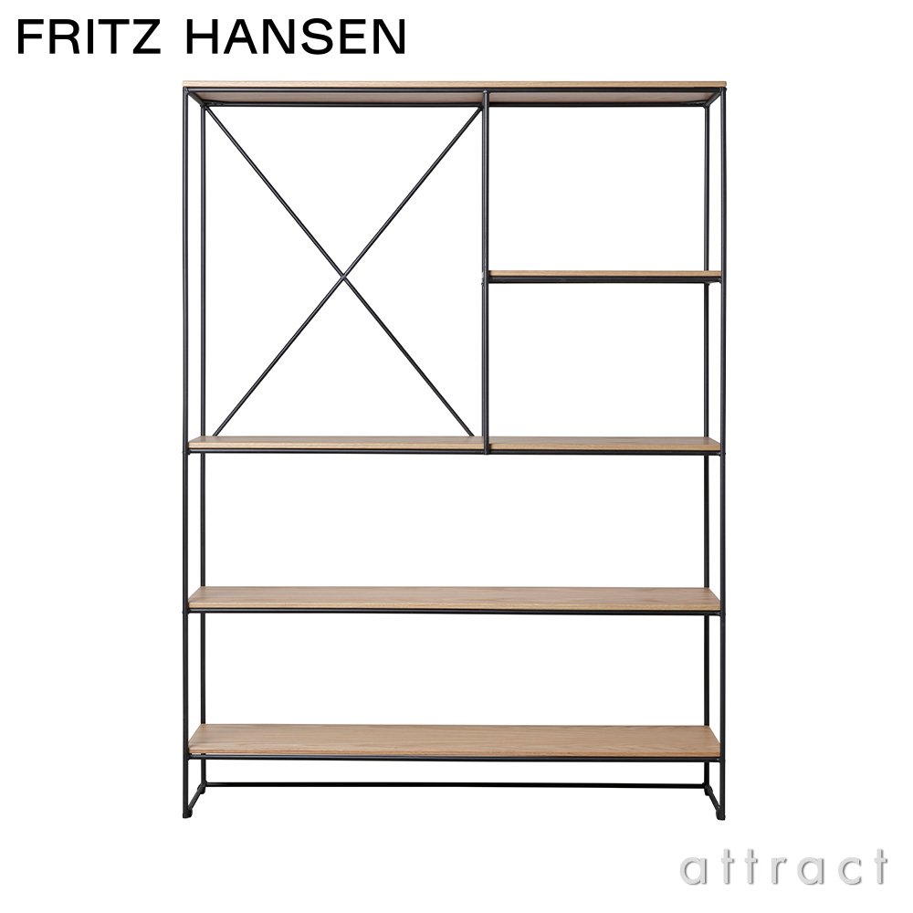 FRITZ HANSEN フリッツ・ハンセン PLANNER SHELVING プランナーシェルフ MC520 ラージ 5段 ナチュラルウッド カラー：オーク デザイン：ポール・マッコブ