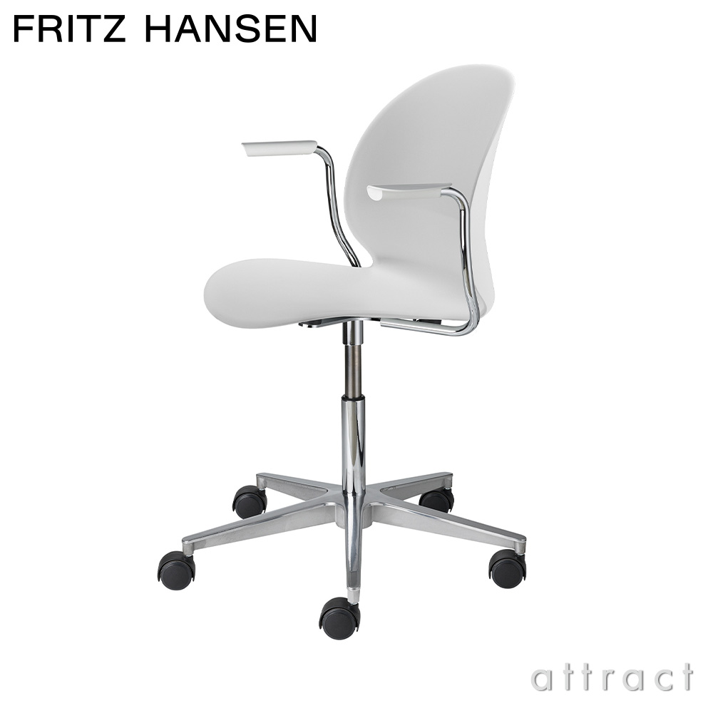 FRITZ HANSEN フリッツ・ハンセン N02 RECYCLE リサイクル アームチェア 再生プラスチック カラー：7色 デザイン：nendo（佐藤 オオキ） （シート高さ調整機能 42-55cm・回転機能・キャスター付き）