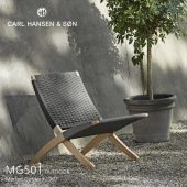 Carl Hansen & Søn カール・ハンセン＆サン MG501 キューバチェア アウトドア 屋外用 折りたたみ式 フォールディングチェア チーク 無塗装仕上げ デザイン：モーテン・グッドラー