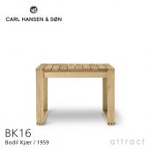 カール・ハンセン＆サン Indoor-Outdoor Series インドア アウトドアシリーズ BK16 屋内外両用 サイドテーブル チーク 無塗装仕上げ デザイン：ボーディル・ケア